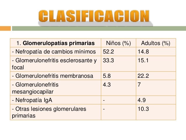 glomerulopatias en pediatria
